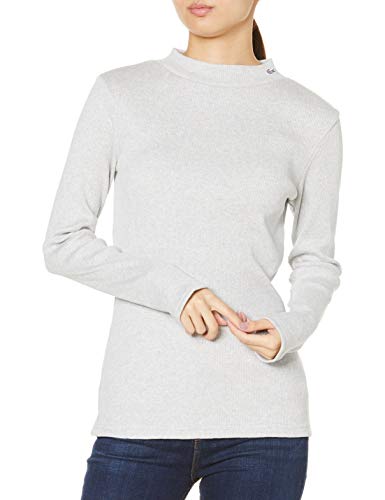 [ラコステ] Tシャツ [公式] モックネックロングスリーブTシャツ レディース TF299EL グレー 日本サイズXL相当