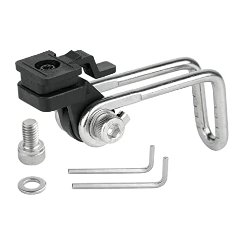 CAQYPVH Rotatable Bicycle Headlight Bracket Fork Mount Handlebar LED Lamps Stand Front Light Support Bike Flashlight Holder for Road Bikes, B03B08