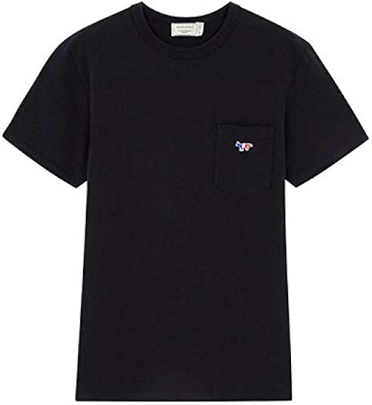 Amazon | [メゾン キツネ] フォックスロゴ 胸ポケットTシャツ  
