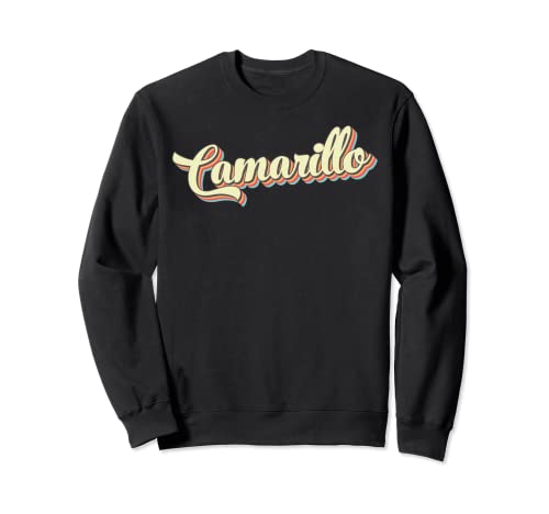 Camarillo Camiseta Retro Art Béisbol Fuente Vintage Sudadera