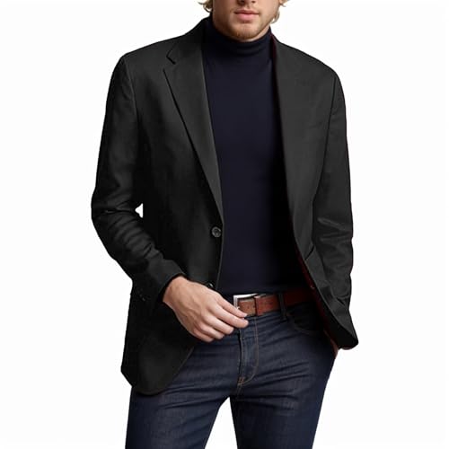 Men's Casual Lightweight Blazer Jacket Slim Fit Two Button Sports Suit Coat Business Wedding Everyday Wear2