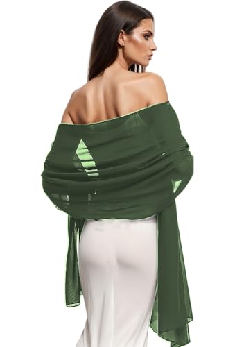 Wander Agio Womens Shawl Party Wraps Evening Dress Bridesmaid Long Scarves for Wedding Lightweight...