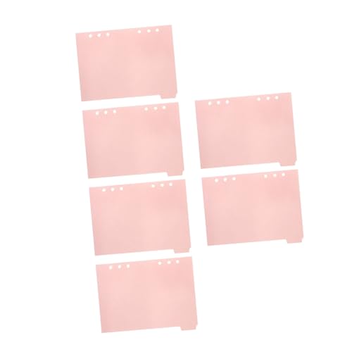 TEMPNAP 6個 筆記用プロフェッショナル防水製取り外し可能仕切りタブバインダーインデックスカード家用ノートアクセサリーオフィス資料整