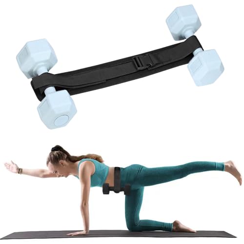 All-in-One Hip Thrust Belt for Dumbbells, Kettlebells, and Plates - Enhanced Hip Protection, Slip-Resistant Padding - Ideal for Gym, Home, and On-the-Go Workouts