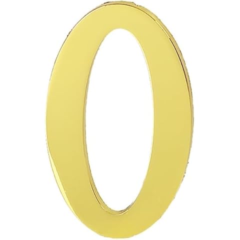 1Pcs 3Inch Metal Mailbox Numbers Solid Zinc Alloy House Numbers for Outside,Self Adhesive 3D Address Numbers for House, Apartment, Office, Hotel Room, Mailbox Signs Cover