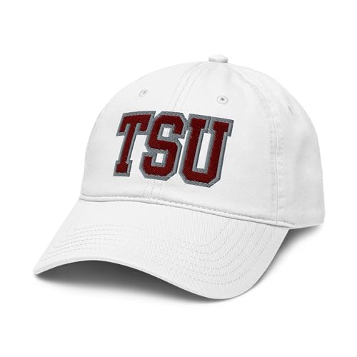 Gorra deportiva ajustable Texas Southern Tigers blanca miniatura 1
