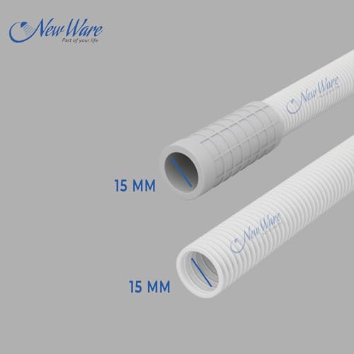 Image of New Ware 5 Meter AC Water Outlet Drain Pipe | Flexible PVC Hose for AC Drain & Multipurpose Inlet-Outlet Use