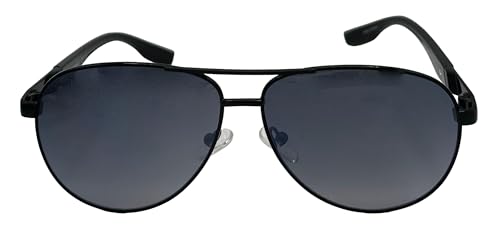 Timberland Sunglass Mens Black Metal Aviator, Smoke Mirror Lens TB7272. 1B2