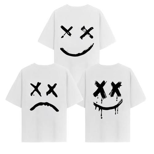 T-shirt homme mode imprimé décontracté en coton pour un look streetwear d'été à col rond
