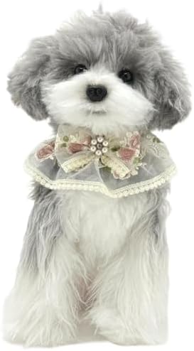 Handcrafted Cat Gifts,Girl Cat Bandana,Cat Costume,Adjustable Lace Flower Dog Outfits,Cute Cat Clothes for Small Dogs,Birthday Gifts for Cats and Dogs,Party,Outgoing