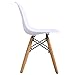 Costzon Kids Table and Chair Set, 5 PCS Mid-Century Modern Style Kids Desk Set w/Wood Legs, Iron Frame for Dining Drawing Playing & Strong Bearing Capacity, Toddler Table and Chairs (White)