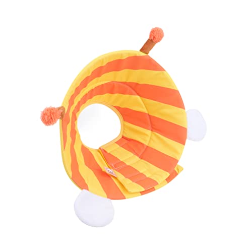 LEDMOMO 朝のペットの首輪 犬の首輪大型犬 繁殖 犬のシャツ 犬の首輪中型 犬用 襟付き 子犬の首輪 ドッグコーン チョーカー 咬傷防止ペット首輪 犬 の首 Yellow