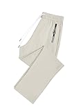 Top 17 Best Women's Travel Pants 2021 Review 25 IWOLLENCE Women's Stretch Active Pants Quick Dry Breathable Hiking Athletic Trousers Casual Comfy Fit Travel Pant for Senior Over 50 with Zipper Pockets Light Khaki, M