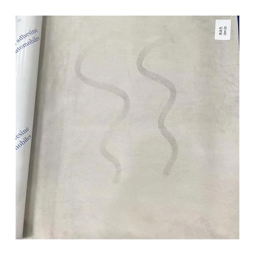 Tissu en daim autocollant gris clair 30x300cm pour rénovation et bricolage
