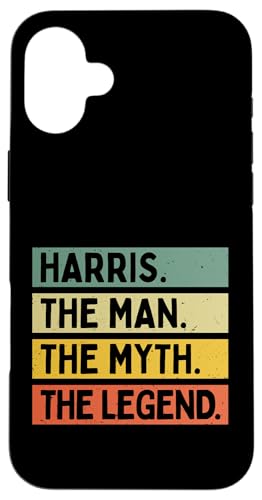 Harris The Man The Myth The Legend �ʔ������� �J�X�^�}�C�Y�� �X�}�z�P�[�X iPhone 16 Plus �p