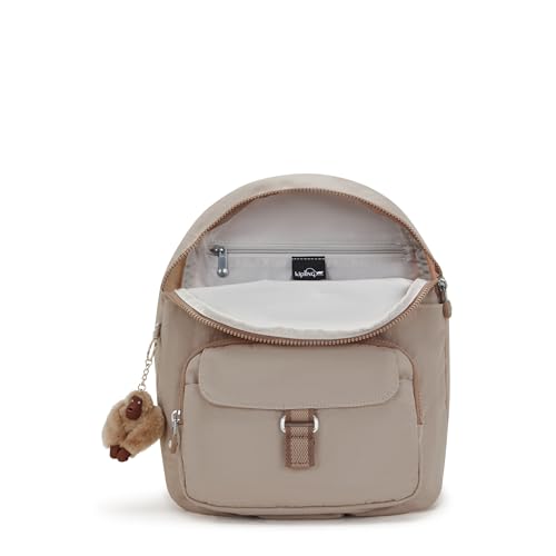 Kipling Women's Queenie Backpack, Adjustable Backpack Straps, Monkey Keychain, Key Clasp, Top Carry Handle3