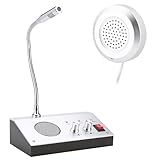 Intercom Dual Way System,Mic Speaker Window Counter Drive Thru Speaker Through Store Glass Counter for Bank Office Store Bus Station Security Company