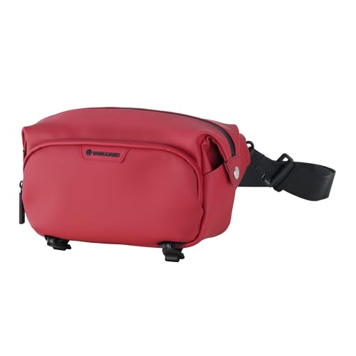 Image of Vanguard VEO Lite W3L Camera & Everyday Waist Pack (Red) - 3L Capacity, Fits Mirrorless Camera + Accessories, Tripod Strap, Adjustable Wear, Easy-Clean Water-Resistant Design