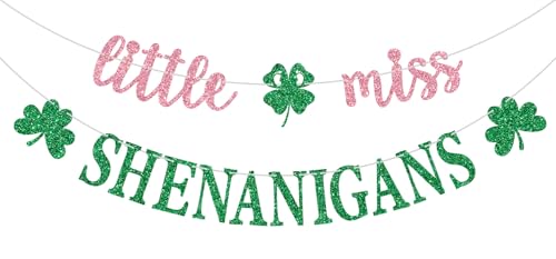 Bannière Little Miss Shenanigans trèfle pour Saint-Patrick - 2