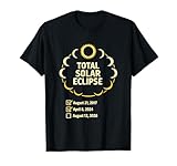 Solar Eclipse 2026 2024 2017 Total Solar Eclipse T-Shirt