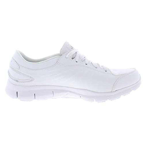 Skechers Skechers for Work Women's Eldred Shoe, White 7.5 W US