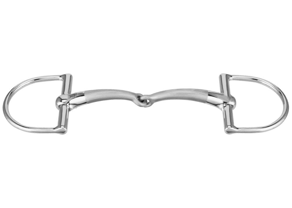 Sprenger SATINOX Pony D-Ring 14 mm einfach gebrochen - Edelstahl rostfrei, 115 mm Weite