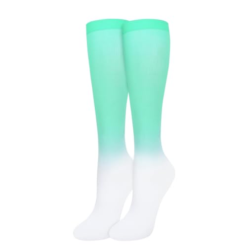 Image of Benefeet Sox Women Girls Thin Nylon Knee High Socks Long Tube Socks Unisex Soft Cozy High Calf Sock Tie Dye /Gradient