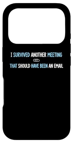 Survived Another Meeting �R�[�|���[�g�I�t�B�X �L���[�r�N�� �]�ƈ� �X�}�z�P�[�X iPhone 17 Pro �p
