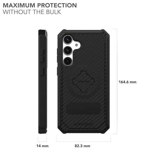 Image of Rokform - Galaxy S24 Plus Case, Rugged Series, Magnetic Case with Twist Lock, Drop Tested Armor (Black)