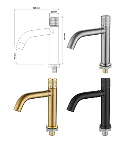 Robinet de lavabo simple eau froide pour lave-mains et WC compact - 8