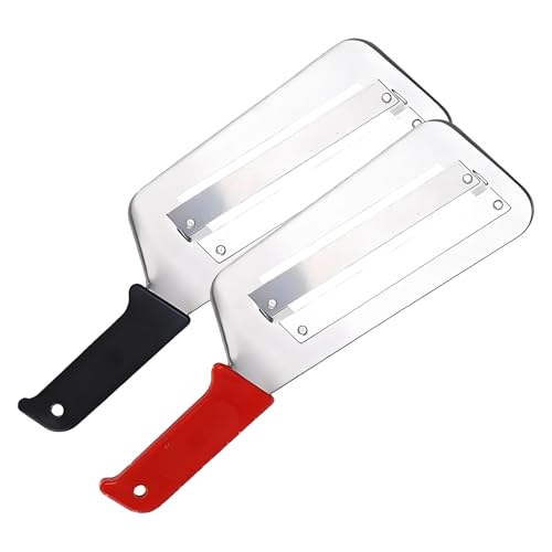 Dopsyesn Cortador De Verduras - Rebanadora De Patatas,Cortador Manual De Alimentos Acero Inoxidable Con Doble Cuchilla Para Cocina Doméstica Comercial Camping Ensaladas De Repollo Y Comidas Chef