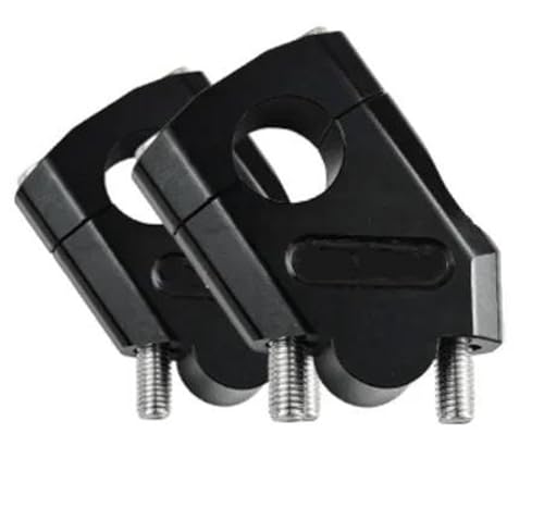 Lenker Riser Klemmen Motorrad-Lenkererhöhung Für Yamaha FZ6 S2 FZ 6 Für FAZER MT-07 MT-09 MT07 MT09 Lenkerhalterung, 22-mm-Montagesatz(Schwarz)