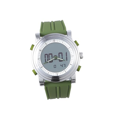 NOLITOY Reloj Electrónico Creativo para Estudiantes con Correa de Silicona Función Luminiscente Alarma y Visualización de Fecha Resistente y Práctico para Actividades Deportivas Nocturnas