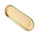 Imagen de Bandeja Decorativa De Acero Inoxidable Dorado