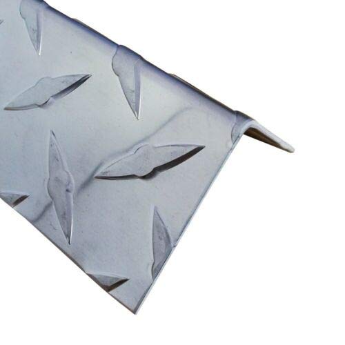 Alu-Riffelblech Winkelprofil 2m – Kantenschutz Aus Aluminium Mg3, 60x60 Mm, Für Treppen Und Dekoration