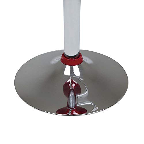 Banqueta Lotus com Encosto Vermelha - Mor