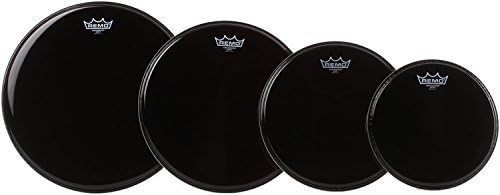 Remo Ambassador 4-Pc Tom Pack - 10 12 14 16 Inches - Ebony