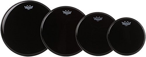 Remo Ambassador 4-Pc Tom Pack - 10 12 14 16 Inches - Ebony