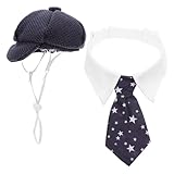 Accessoire élégant pour animaux de compagnie : impressionnez vos invités avec un béret pour chat, offrant à votre animal une chic et décontractée lors des fêtes ou des soirées costumées pour animaux. béret pour chiot ou chien