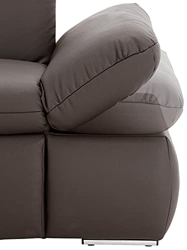 Fabrique Elementra L-Shaped Sofa Bed 5 Seater Linen Fabric Sofa Set - Premium Furniture for Home Office, Guests, and Contemporary, Comfortable Living Rooms (Left Hand Side) - Black