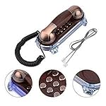 LASALE-Landline-Caller-ID-OHO-617-Telephone-Caller-Phone-Pause-ButtonFlash-ButtonRedial-Function-Landline-Desk-Wall-Mountable-Office-and-Home-Usable-Telephone-1Pcs