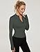 LUYAA Jackets for Women Running Workout Hoodies Gym Sweaters Long Sleeve Slim Fitted Tight Clothes 2023 Fall Dark Grey M