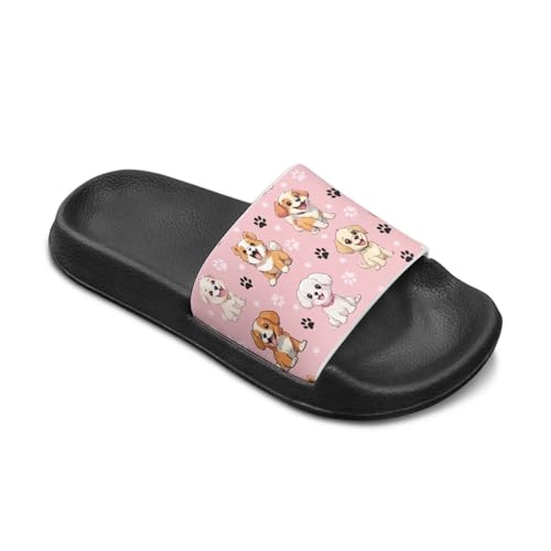 Girls Slide Sandals Breathable Summer Shoes for Kids with Non-Slip