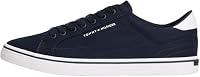 Tommy Hilfiger Herren Vulcanized Sneaker Long Lace Low Top, Blau (Desert Sky), 43