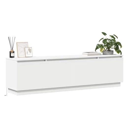 Moderner weißer TV-Schrank mit LED