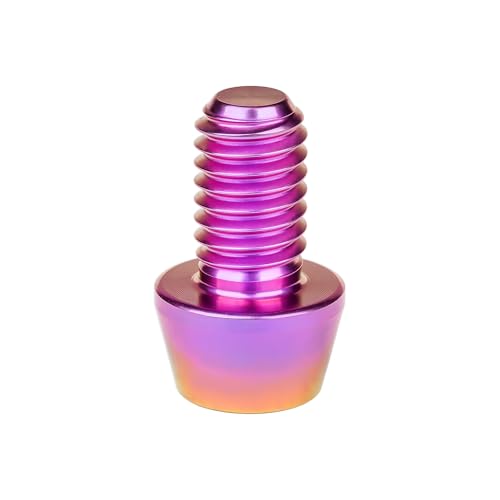 Image of Titanium Ti Bolt M5x9 16 18 20 25 30 35 40 45 50 55 60mm Tapered Head Screws Pack of 4 (M5x9mm, Purple Gold)