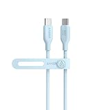 Anker 543 エコフレンドリー USB-C & USB-C ケーブル 植物由来素材 240W 急速充電 iPhone 16 / 15 MacBook Pro iPad Pro iPad Air 5 Galaxy S25各種対応 (0.9m ブルー)