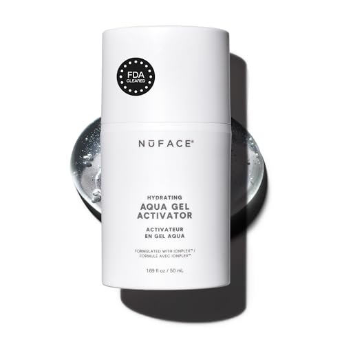 NUFACE IonPlex Aqua Gel Activator - The FDA-Cleared Un-Dupeable Microcurrent Facial Device Conductive Gel for Face & Body Devices + Hyaluronic Acid & Glycerin 24-Hour Hydration 1.69 oz