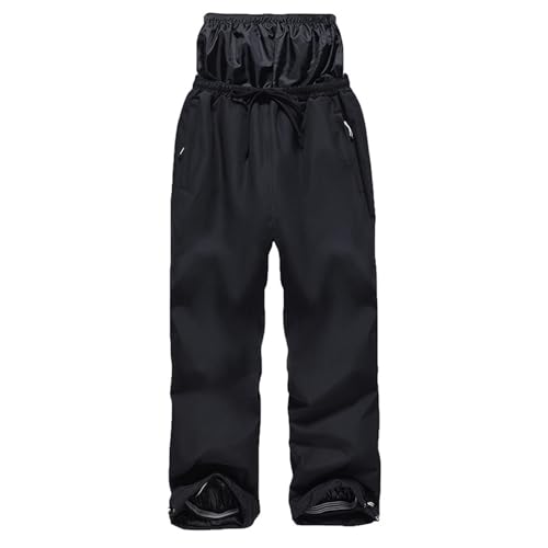 Generisch 2026 Pantalones de esquí cálidos para invierno al aire libre para hombre y mujer, pantalones de esquí de doble tabla, Negro , S - imagen 4