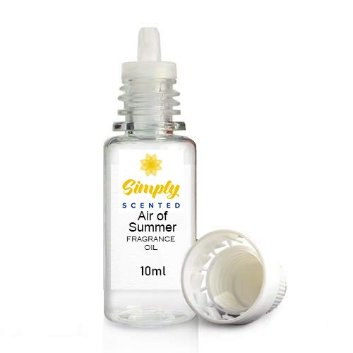 Fragrance Oil – 10g | Perfect for Candle and Soap Making, Wax Melts, Diffuser, Burner Great in Bath Bombs, Scented Perfume Vegan & UK Made (10ml (Pack of 1), Air of Summer)